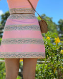 Pink Sky Top & Skirt Set