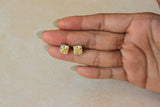 Yellow Solitaire studs