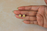 Yellow Solitaire studs
