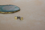 Yellow Solitaire studs