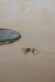 Yellow Solitaire studs