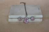 Pink Pear pendant set