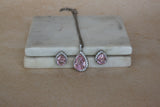 Pink Pear pendant set