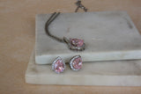 Pink Pear pendant set