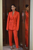 Fiery Red Pantsuit