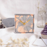 YC ELEVATE- GREY & PEACH (DESK CLOCK)