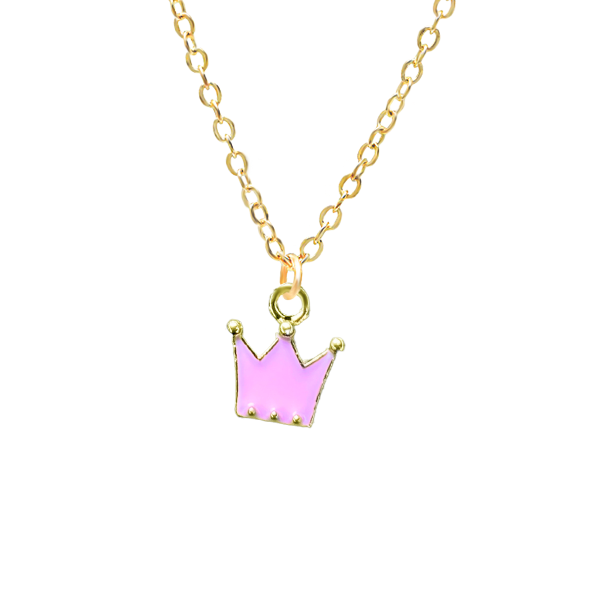 Enamel Crown Charm Necklace – Stacey Fay Designs