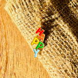 Rack Jack Happy Enamel Charm Pendant - Multicolour