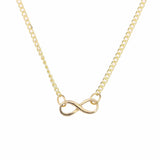 Rack Jack Charm Pendant Necklace with Wish Card Infinite Love - Gold