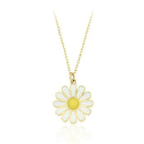 Rack Jack Tiny Daisy Flower Charm with Chain Fashion Stylish Minimalist Bohemian Necklace Designer Delicate Pendant Necklace for Girls And Women