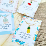 Rack Jack Y2K Charm Pendant Gold Necklace - Season Love - Summer - Pineapple