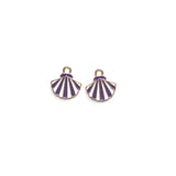 Rack Jack Y2K Charm Pendant - Sea Shell - Purple