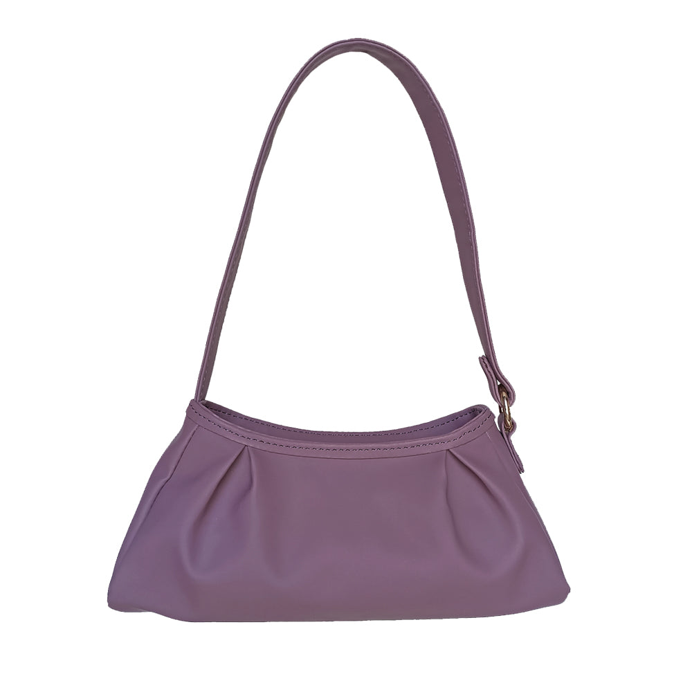IMARS Stylish Handbag Red For Women Girls (Baguette Bag) Made With Faux Leather Purple