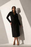 Women's Classic Long black Blazer dress