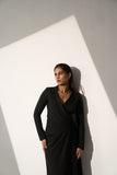 Women's Classic Long black Blazer dress