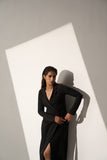 Women's Classic Long black Blazer dress