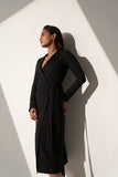 Women's Classic Long black Blazer dress