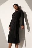 Women's Classic Long black Blazer dress