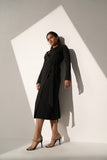 Women's Classic Long black Blazer dress