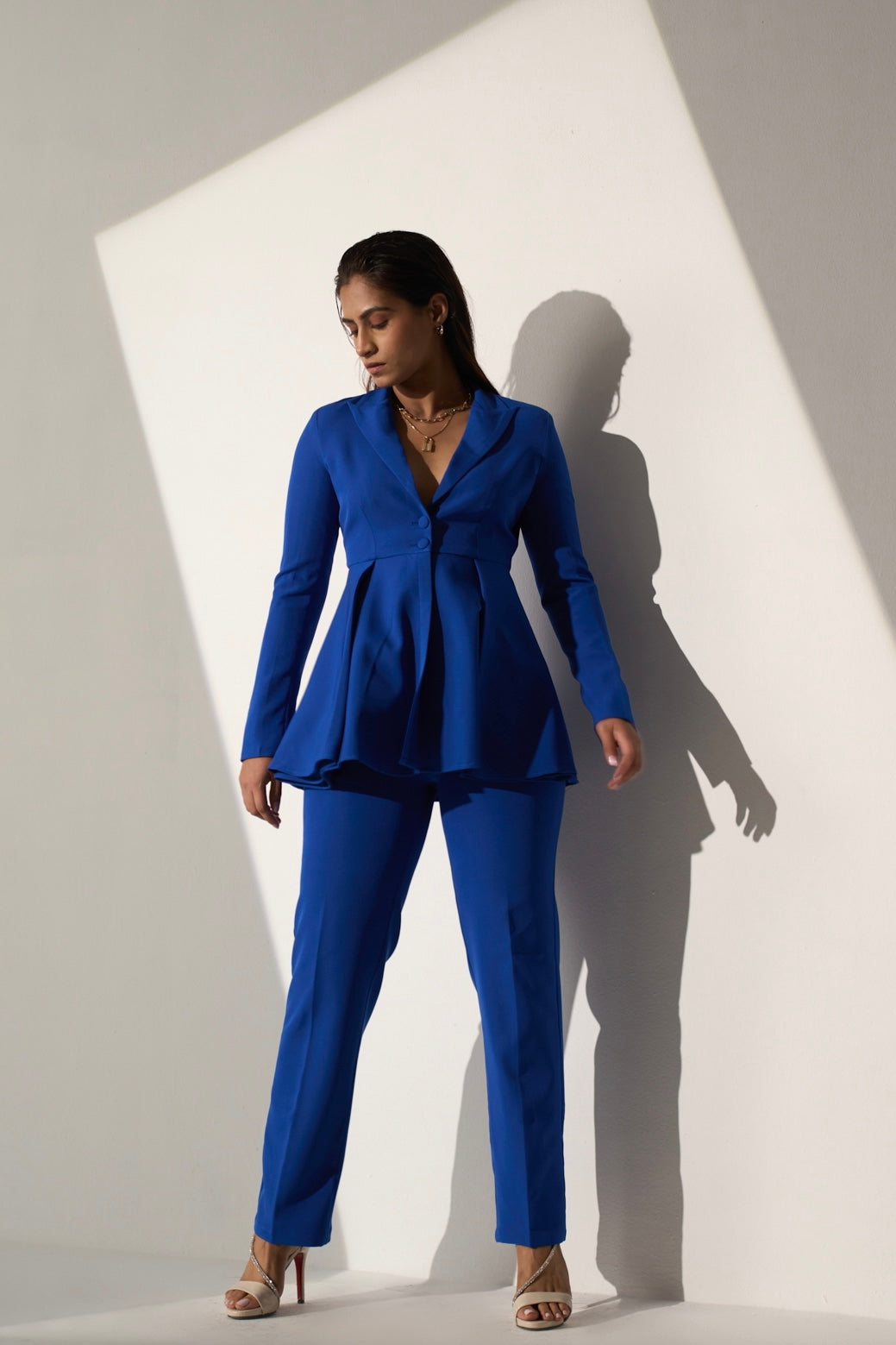 Women Blazer Lapel Coat Jacket + Pants Set Office OL Formal Outfits Suit  Lady* | eBay