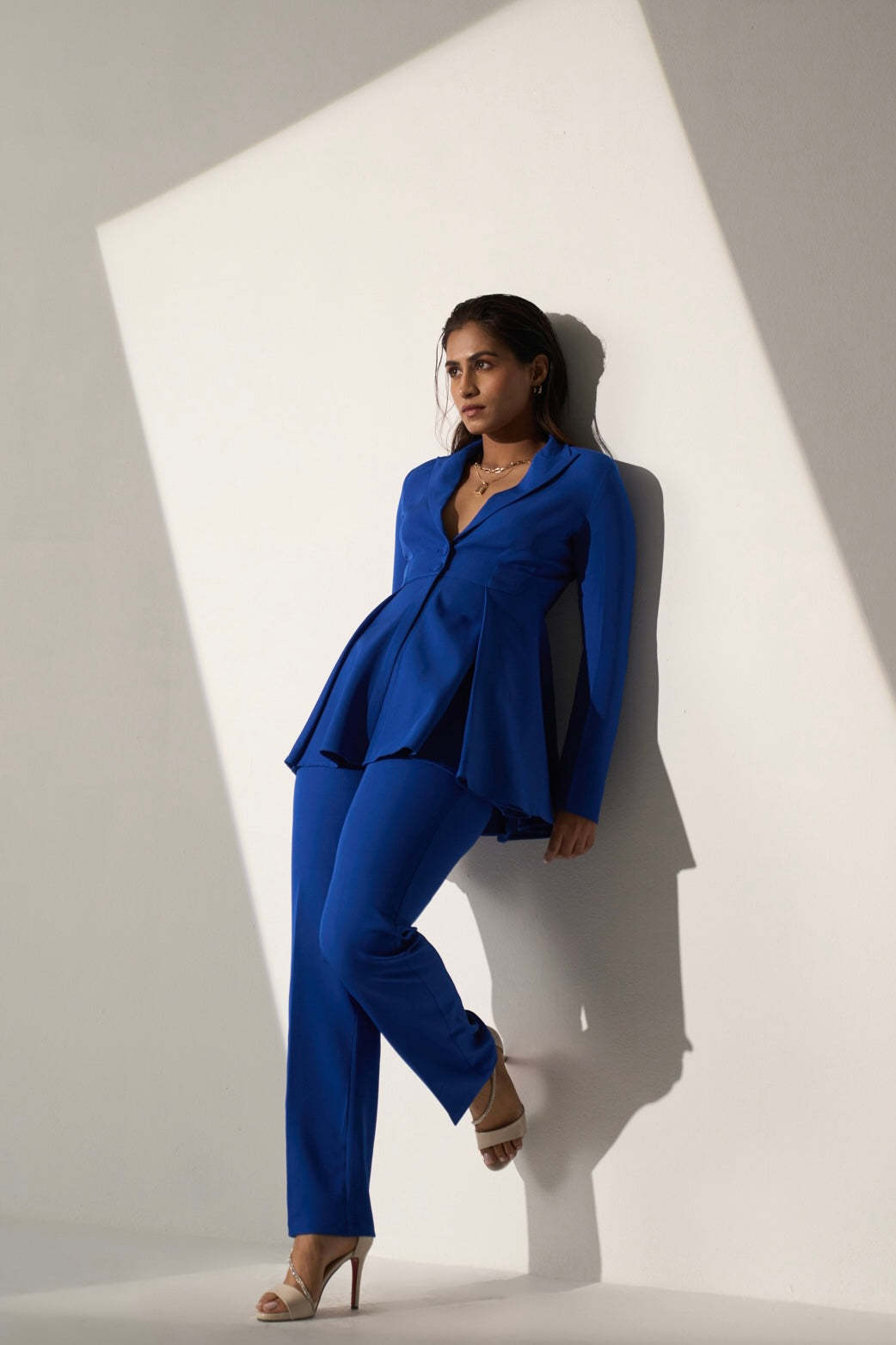 French Lime Plain Ladies Royal Blue Cotton Silk Ethnic Pencil Pant at Rs  475/piece in Mumbai