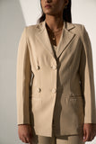 Ladies Workwear Beige Blazer with Straight pants(SET)