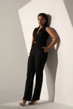 Classic Women's Waistcoat and Straight cut flared Pants
