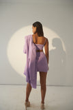 Classic Crepe Lavender Blazer and skirt Co-Ord