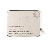 No Trip Phobia (Kraft) Paper Laptop Sleeve