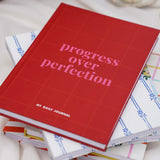 Progress over perfection A5 Notebook (Ruled) 160 pages