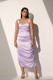 Lavender Women's Party Satin dress