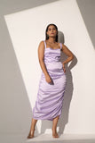 Lavender Women's Party Satin dress