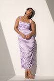 Lavender Women's Party Satin dress