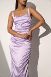 Lavender Women's Party Satin dress