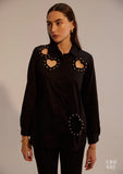 Women's Black Party Co-ord Set for Women