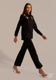 Women's Black Party Co-ord Set for Women