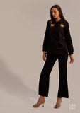 Women's Black Party Co-ord Set for Women