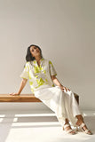 Khadi White Ladies Officewear Trouser