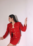 Statement Tweed Blazer & Skirt for women