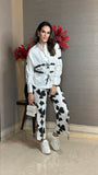 Relaxed fit Women's Printed Casual Co-ord Set