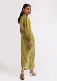 Satin Relaxed fit one shoulder Ladies dress