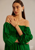 Casual Comfortable Midi Puff sleeves Dress