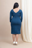 Lunarbeam V-Neck bodycon dress