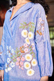 Floral Hand embroidered Full sleeves Cotton Top
