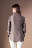 Formal Women's Grey Office Shirt