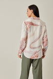 Multicolor Satin Shirt for Ladies- Qua
