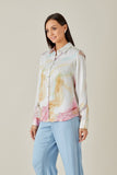 Satin Multicolor Women's  Shirt