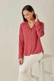 Red formal shirt