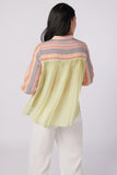 Multicolor Back Pleat Regular Fit Shirt for Women