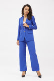 Relaxed Fit Wide Leg Trouser Set - Cobalt Blue